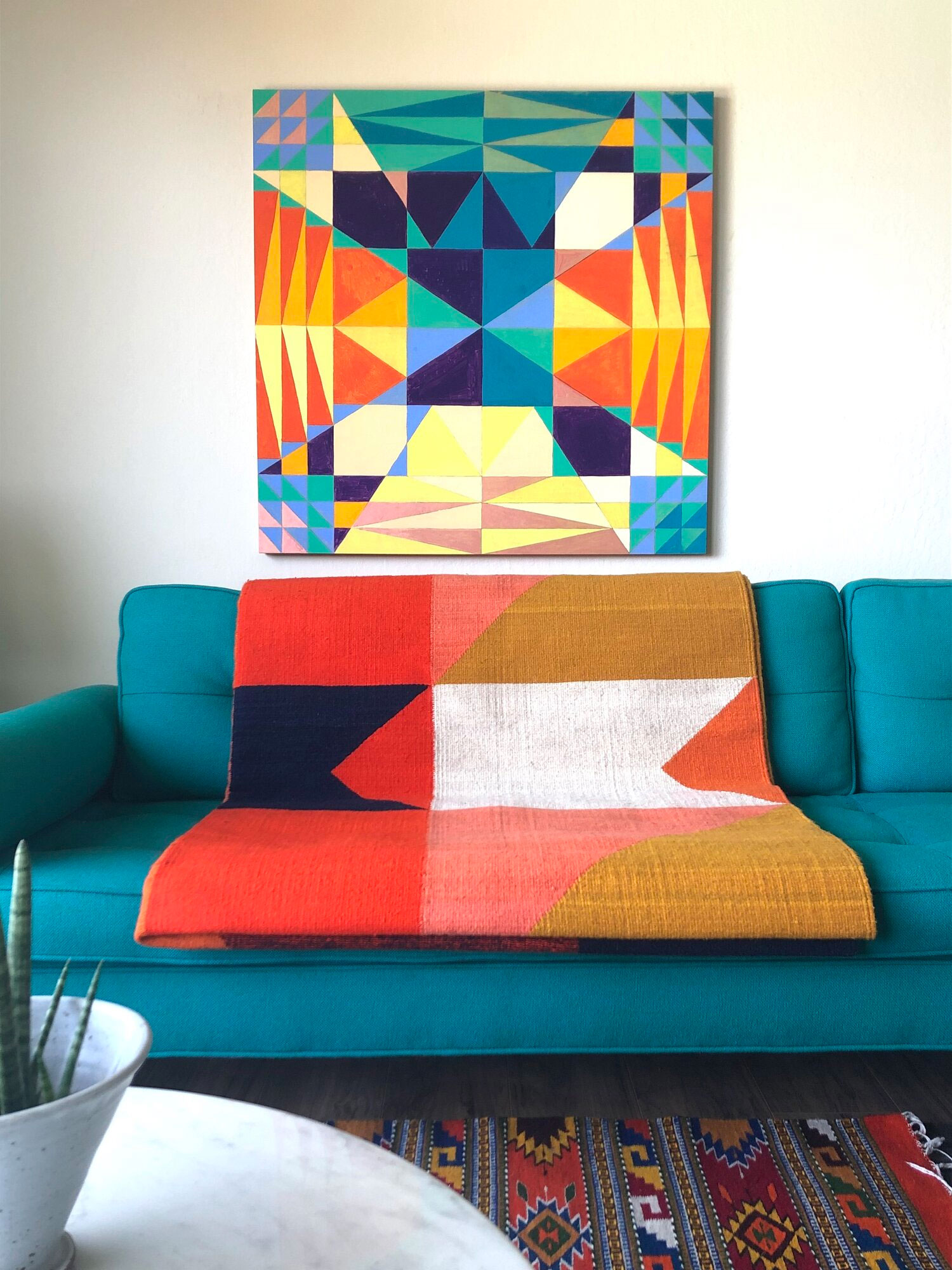 Casa Muniz Design Quilt rug room scene
